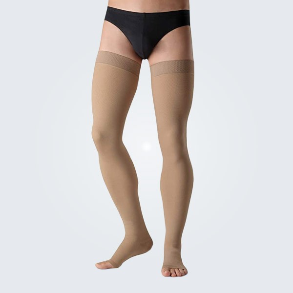 Belsana Classic With Cotton Thigh Length Compression Stockings